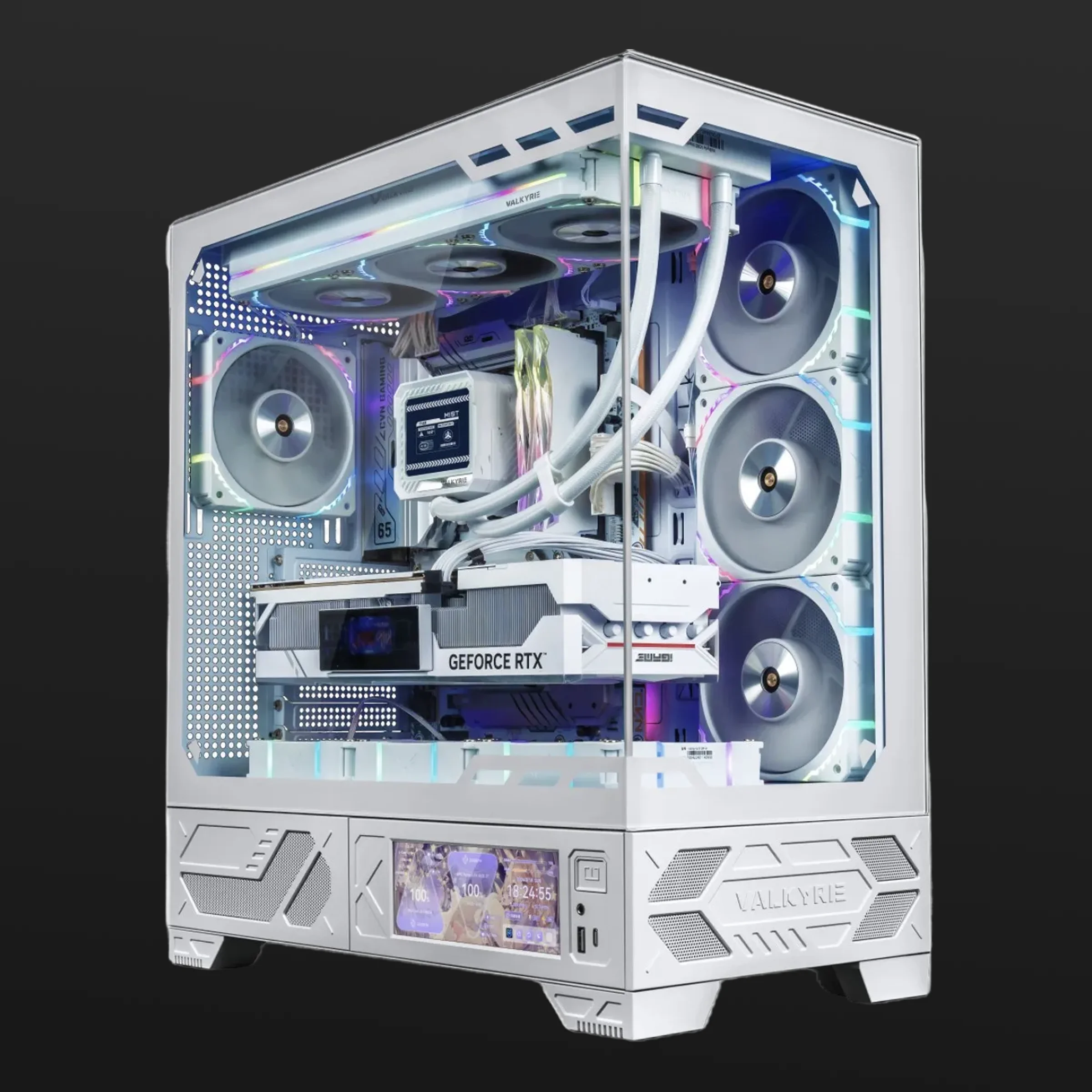 VALKYRIE VK-03 LITE MID TOWER ATX PC Case with LCD Screen